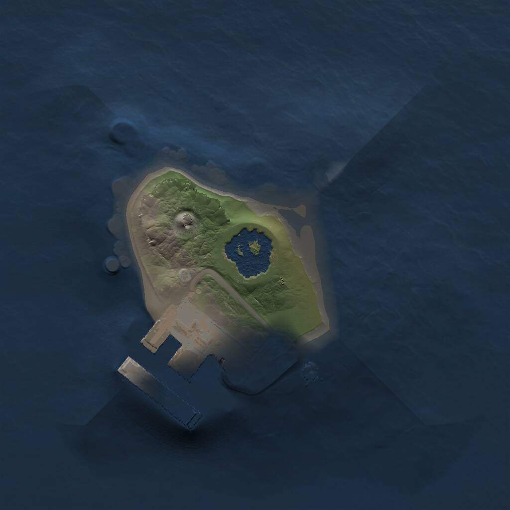 Rust Map: Procedural Map, Size: 1100, Seed: 752148, 2 Monuments