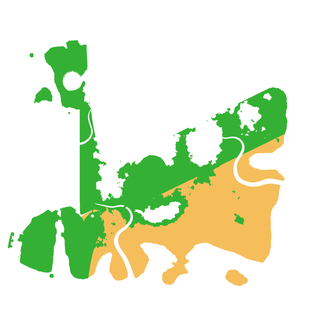 Biome Rust Map: Procedural Map, Size: 3000, Seed: 7821