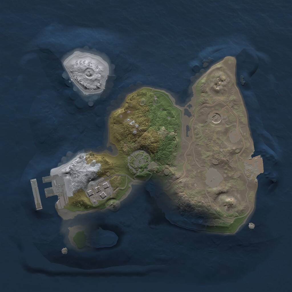 Rust Map: Procedural Map, Size: 1900, Seed: 13546, 5 Monuments