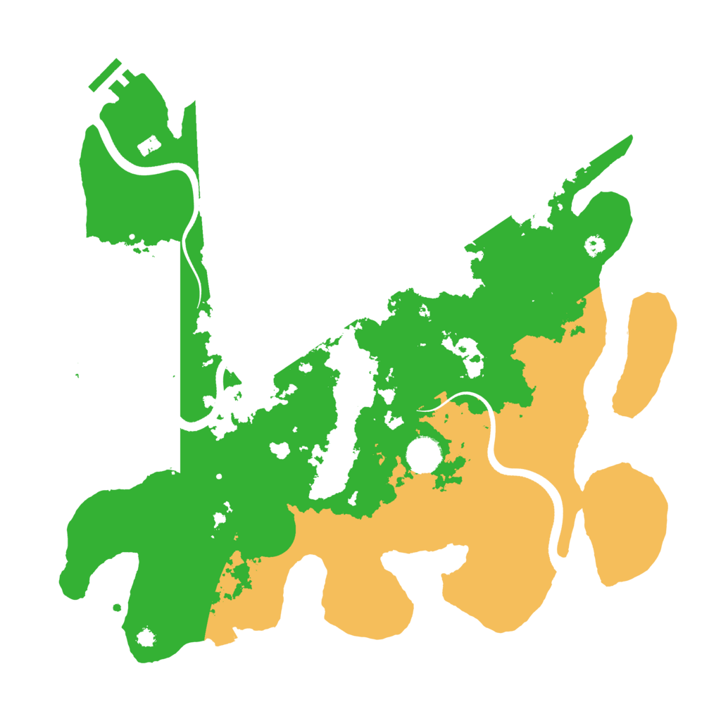 Biome Rust Map: Procedural Map, Size: 3600, Seed: 1988264