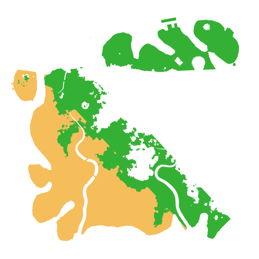 Biome Rust Map: Procedural Map, Size: 3500, Seed: 2042126517