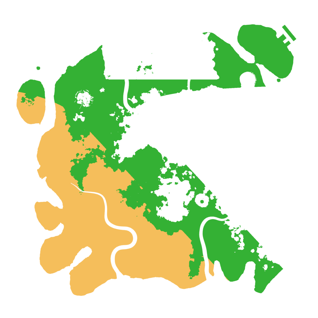 Biome Rust Map: Procedural Map, Size: 3500, Seed: 2042126517