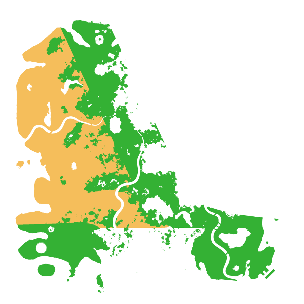 Biome Rust Map: Procedural Map, Size: 5000, Seed: 9548
