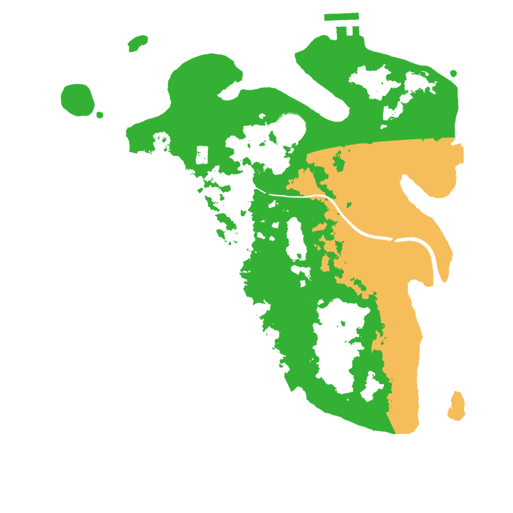 Biome Rust Map: Procedural Map, Size: 3000, Seed: 526939718