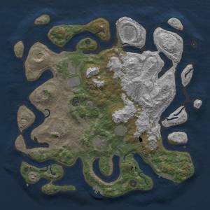 Thumbnail Rust Map: Procedural Map, Size: 4300, Seed: 1804496391, 15 Monuments