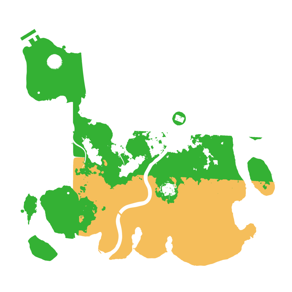 Biome Rust Map: Procedural Map, Size: 3500, Seed: 155526512