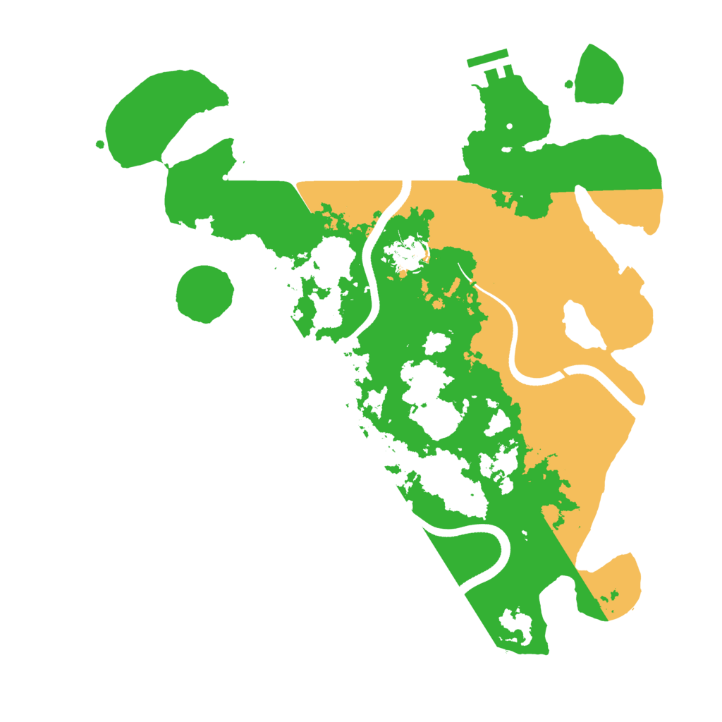 Biome Rust Map: Procedural Map, Size: 3500, Seed: 5489652