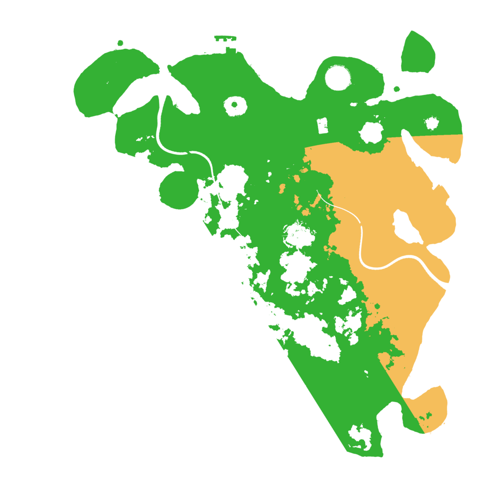 Biome Rust Map: Procedural Map, Size: 3500, Seed: 5489652