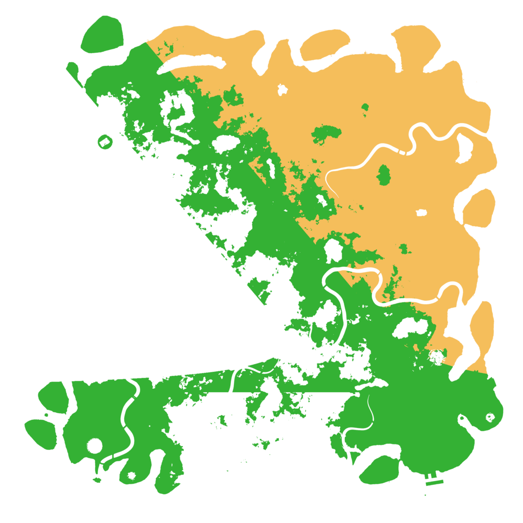 Biome Rust Map: Procedural Map, Size: 6000, Seed: 64467516