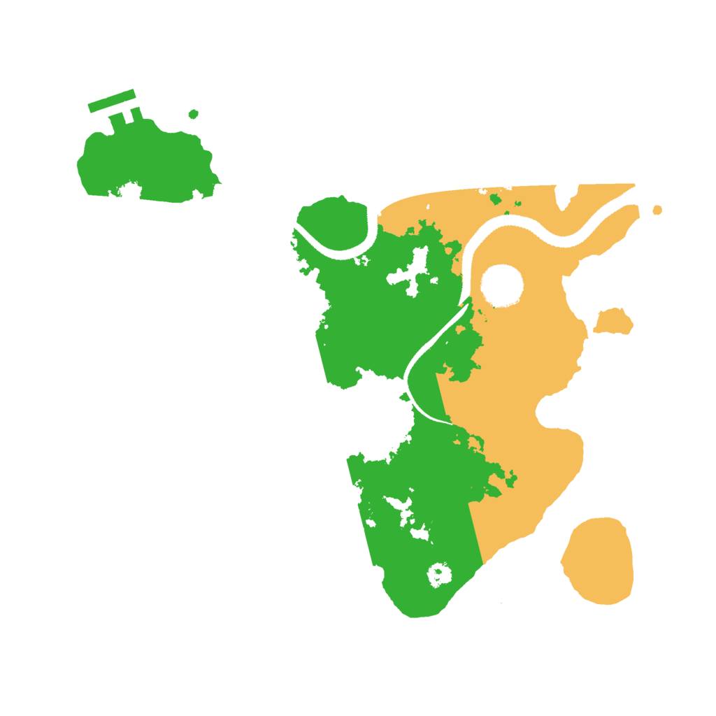 Biome Rust Map: Procedural Map, Size: 3000, Seed: 343161732