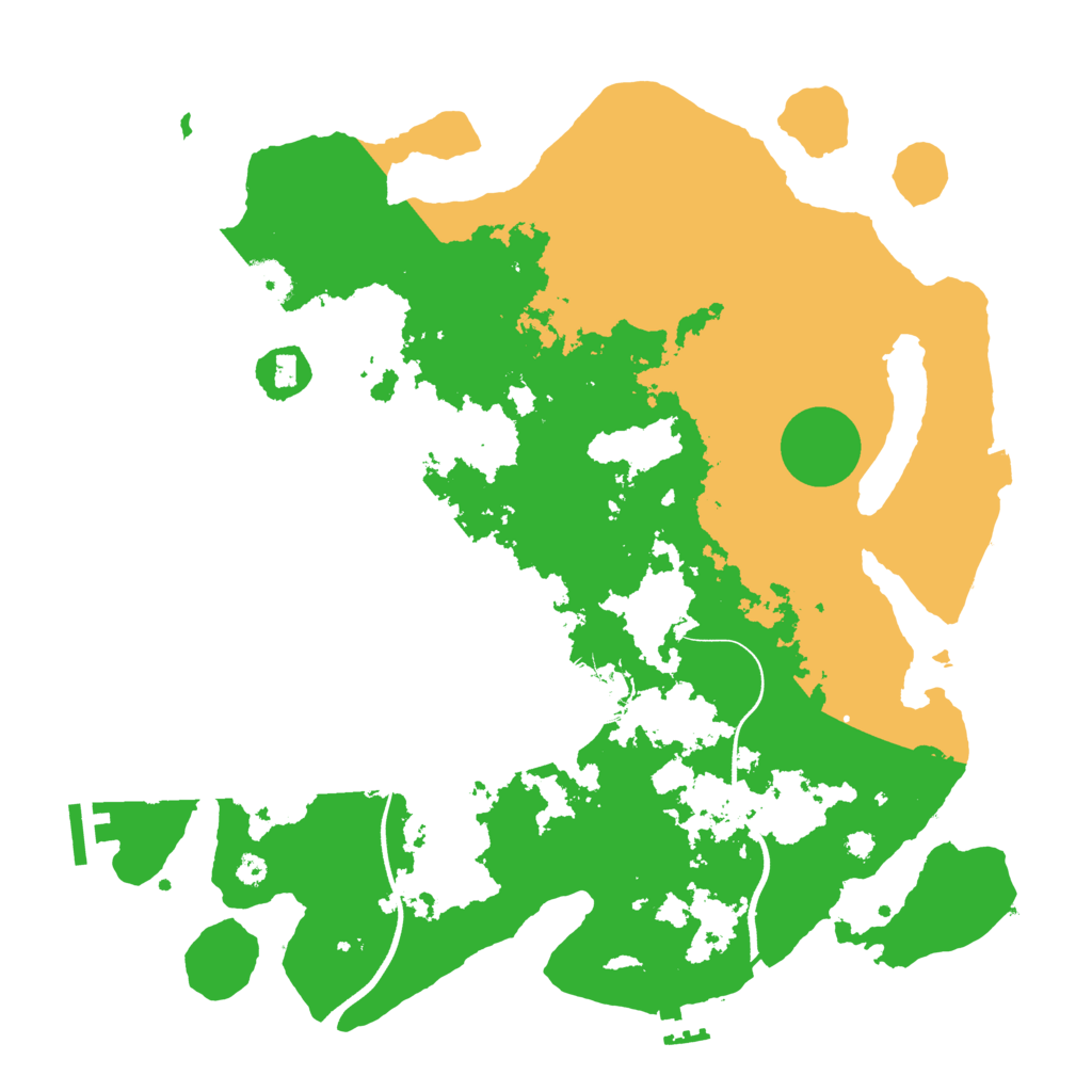 Biome Rust Map: Procedural Map, Size: 3600, Seed: 928554073
