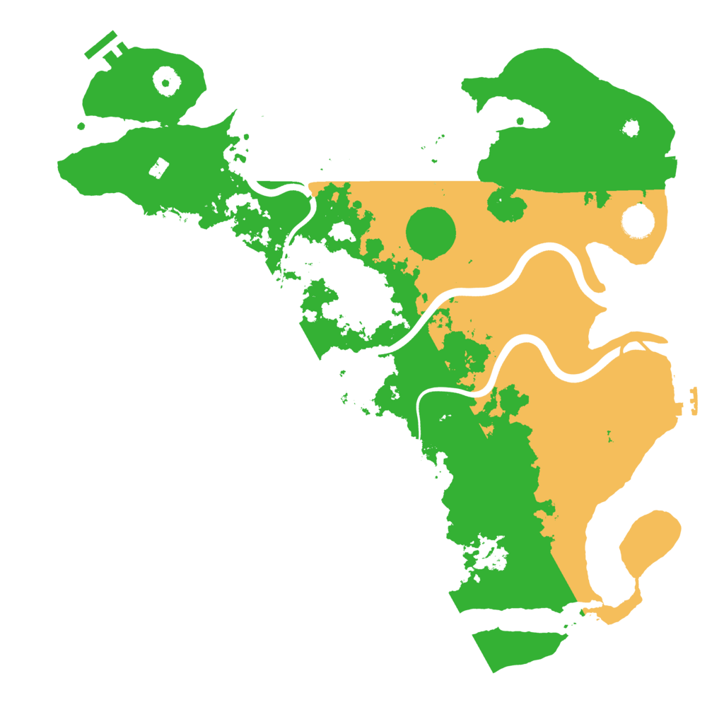 Biome Rust Map: Procedural Map, Size: 3900, Seed: 20011001