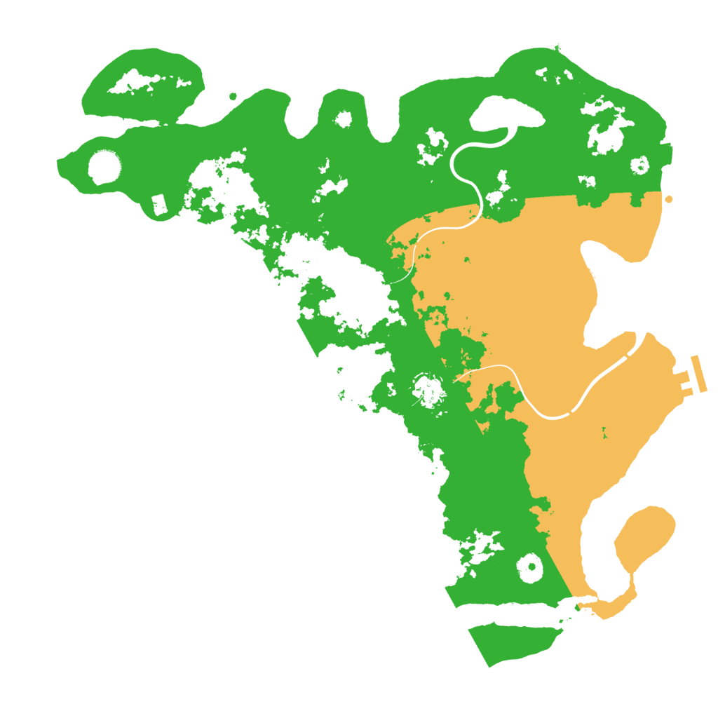 Biome Rust Map: Procedural Map, Size: 3900, Seed: 20011001