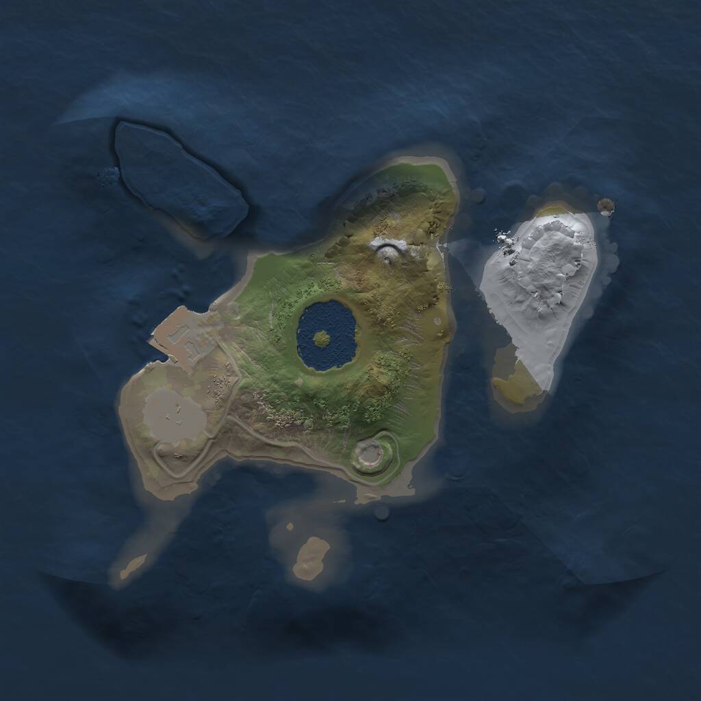 Rust Map: Procedural Map, Size: 1600, Seed: 62959724, 1 Monuments