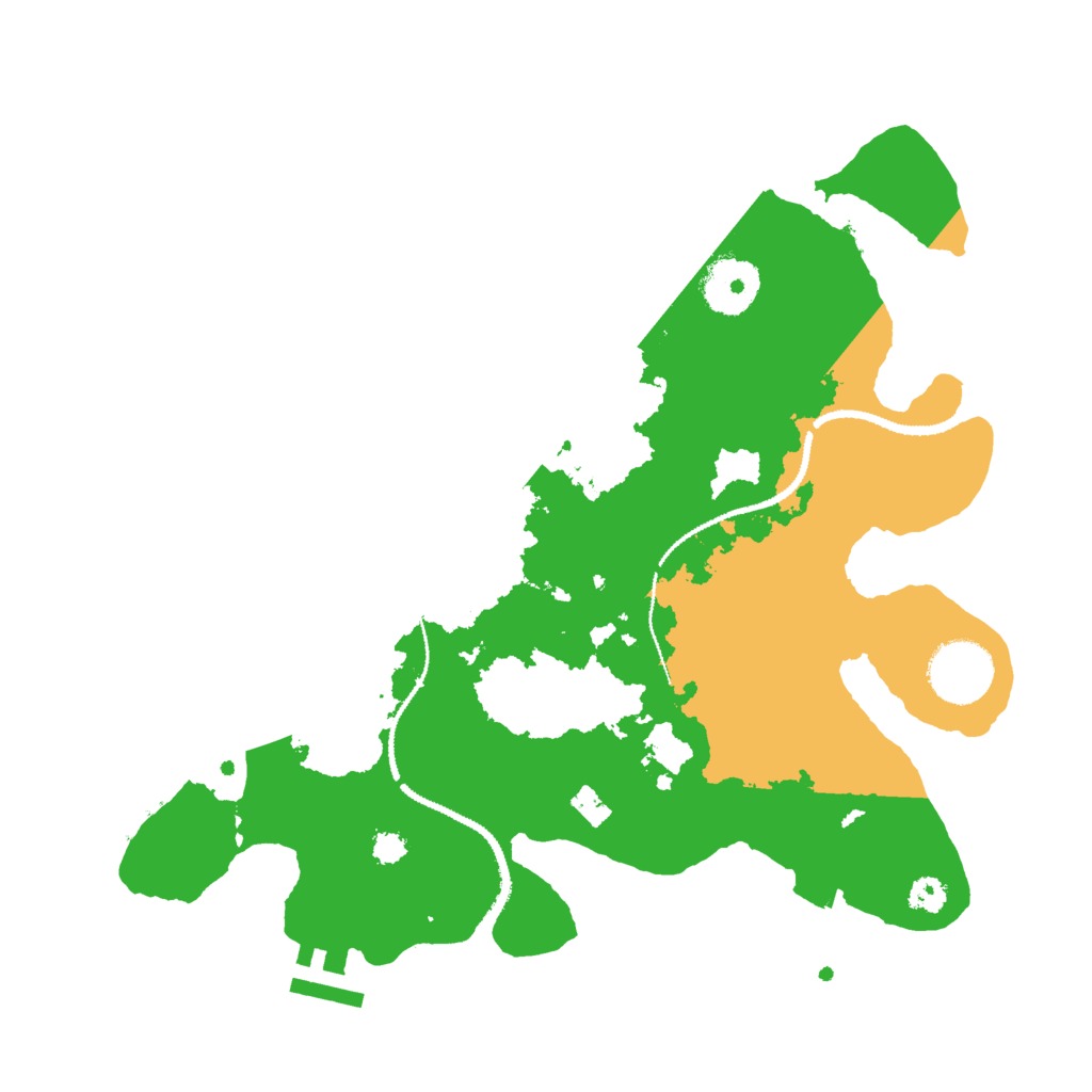 Biome Rust Map: Procedural Map, Size: 3000, Seed: 397641564