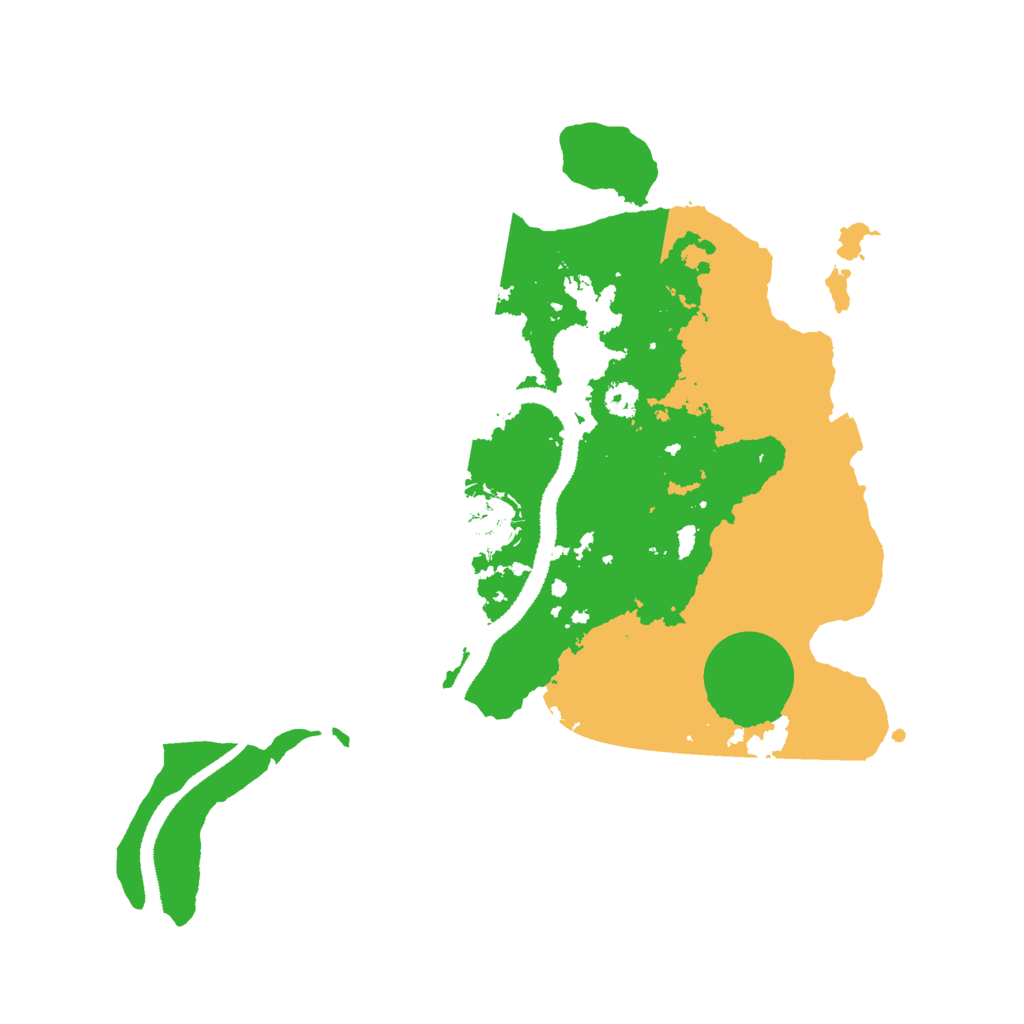 Biome Rust Map: Procedural Map, Size: 3000, Seed: 421815421