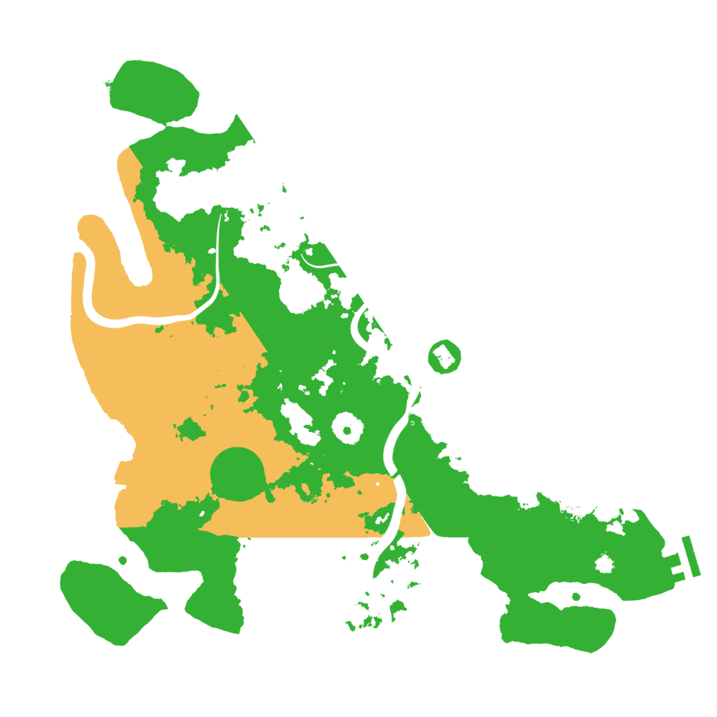 Biome Rust Map: Procedural Map, Size: 3500, Seed: 1884066528