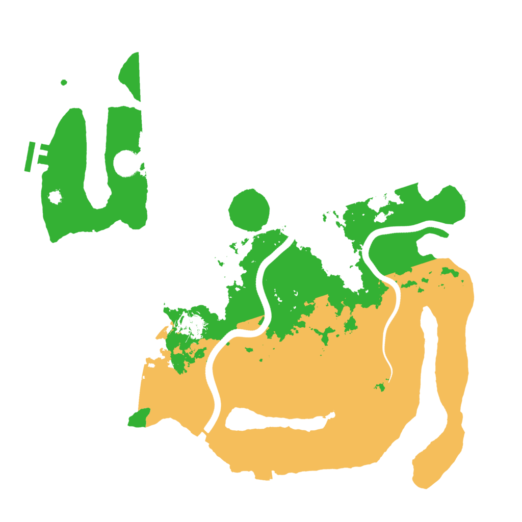 Biome Rust Map: Procedural Map, Size: 3500, Seed: 526040