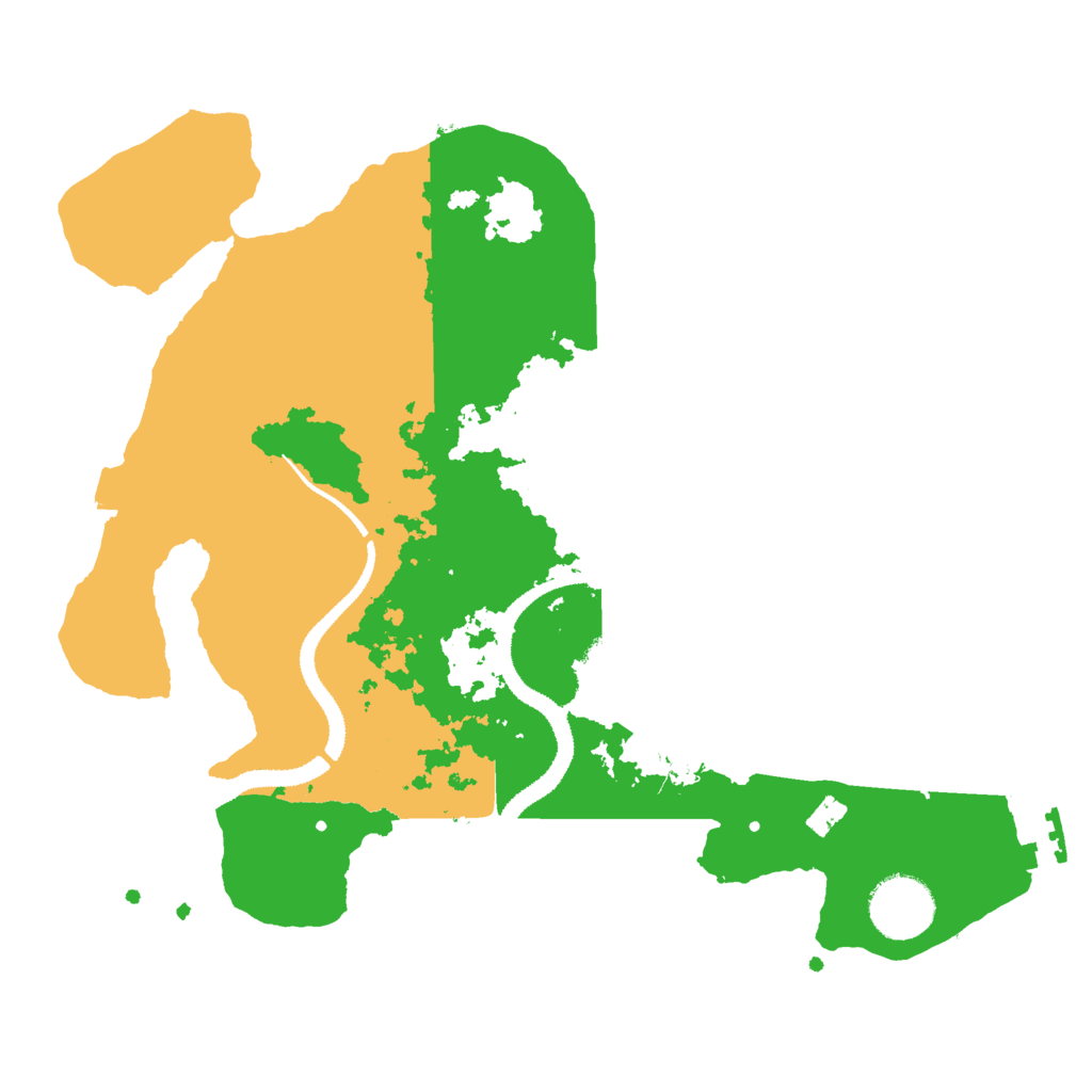 Biome Rust Map: Procedural Map, Size: 3000, Seed: 1151590454