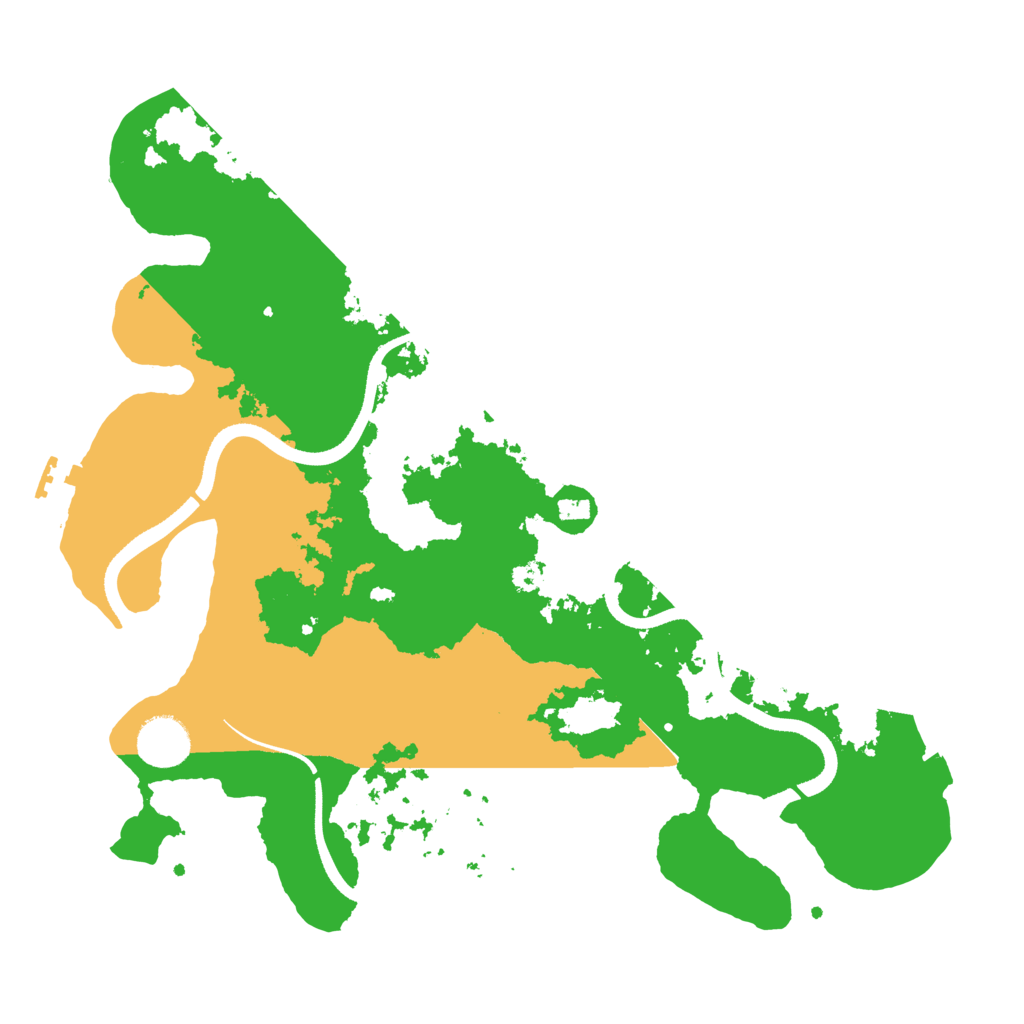 Biome Rust Map: Procedural Map, Size: 3500, Seed: 499099847