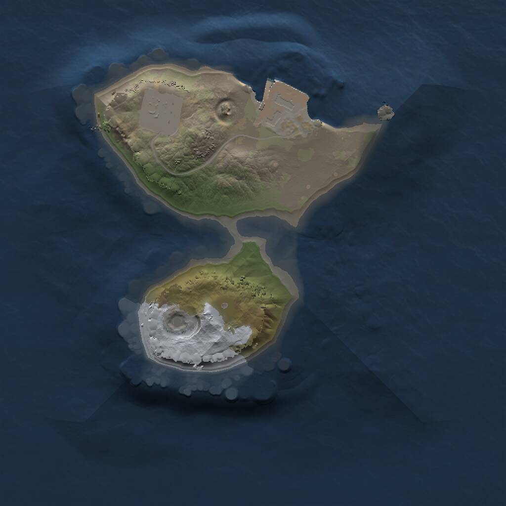 Rust Map: Procedural Map, Size: 1300, Seed: 31107, 1 Monuments