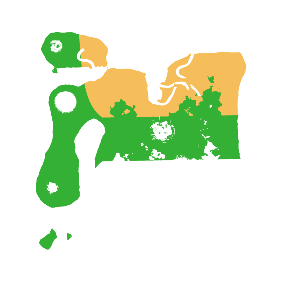 Biome Rust Map: Procedural Map, Size: 2400, Seed: 12457896