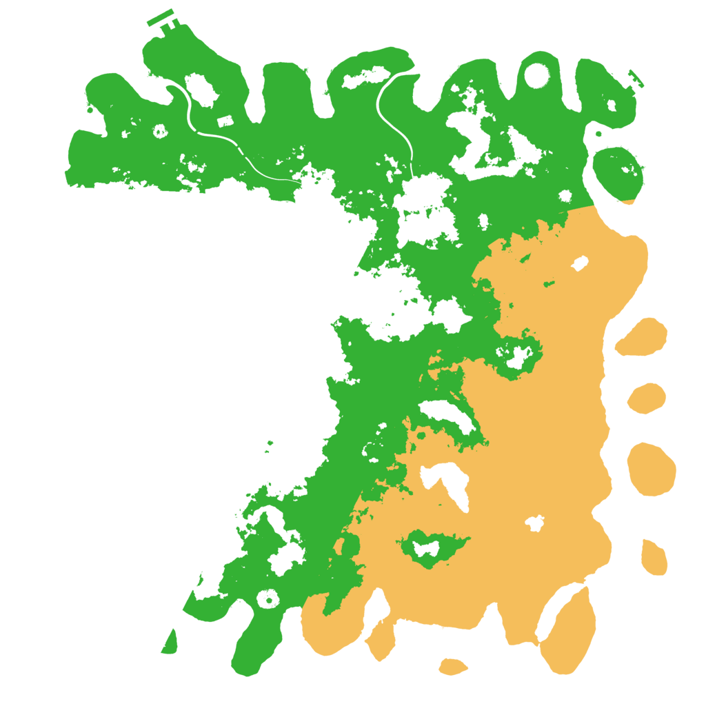 Biome Rust Map: Procedural Map, Size: 5000, Seed: 1589485299
