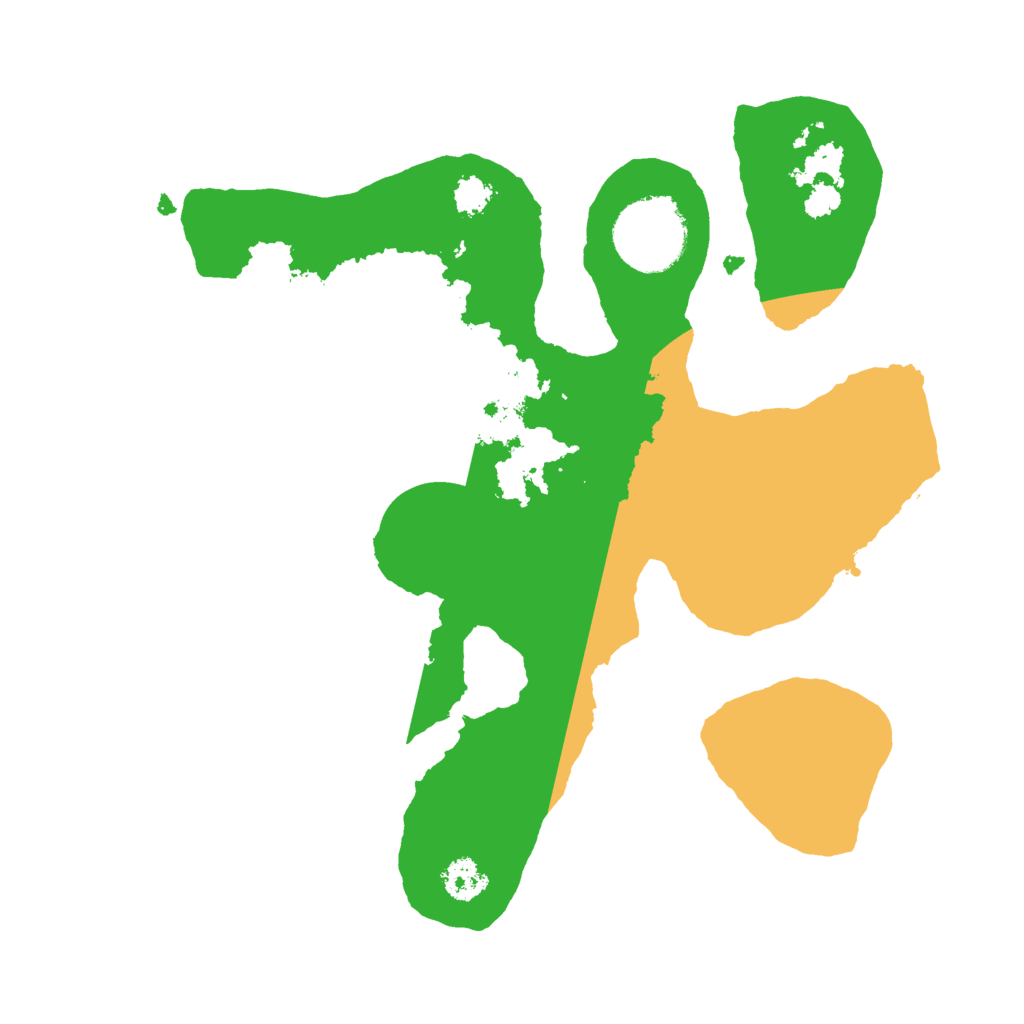 Biome Rust Map: Procedural Map, Size: 2500, Seed: 42101