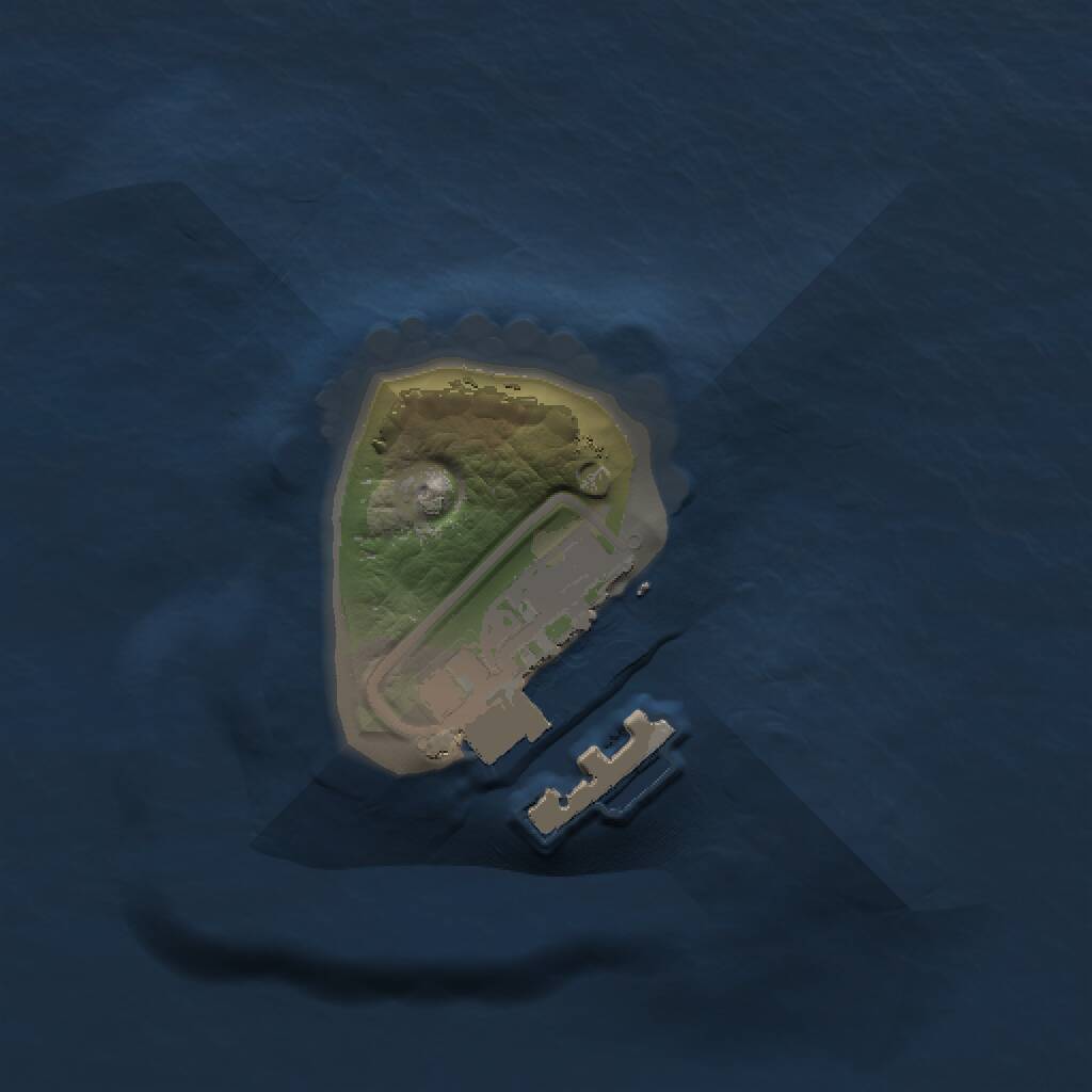 Rust Map: Procedural Map, Size: 1000, Seed: 1455908590, 2 Monuments