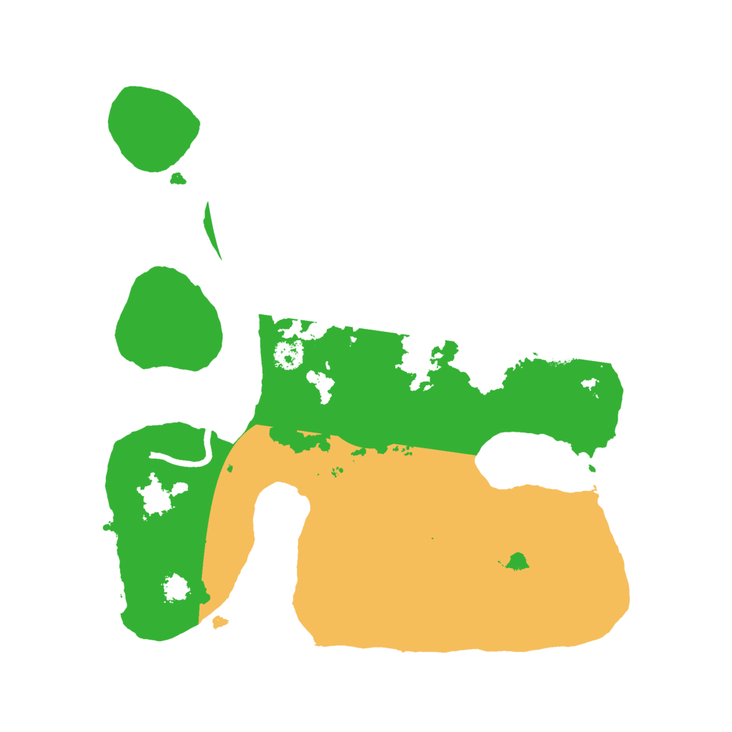 Biome Rust Map: Procedural Map, Size: 2500, Seed: 1485