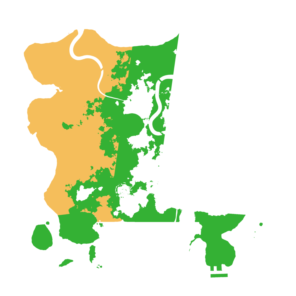 Biome Rust Map: Procedural Map, Size: 3500, Seed: 1953272514