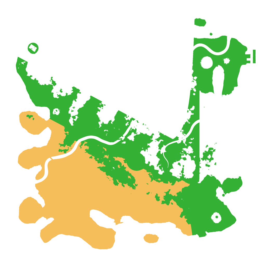 Biome Rust Map: Procedural Map, Size: 3950, Seed: 444