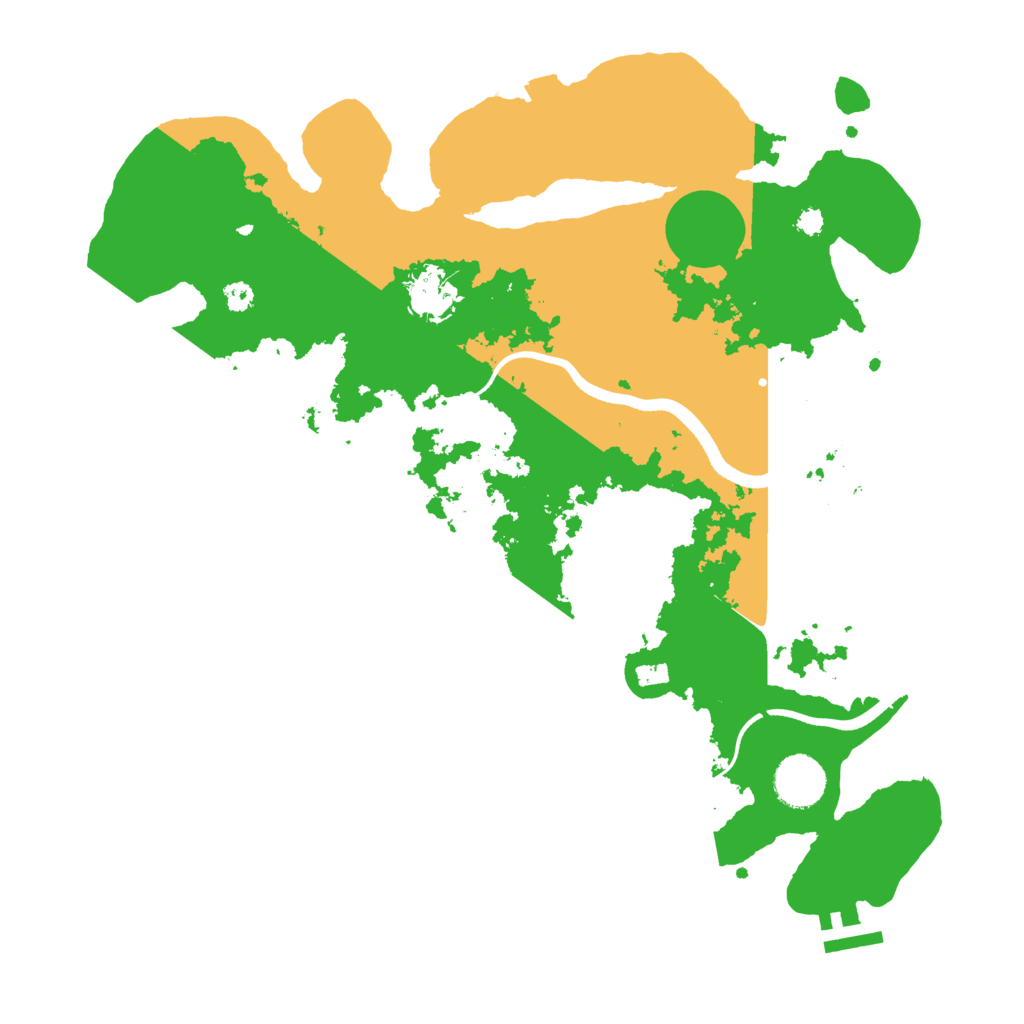 Biome Rust Map: Procedural Map, Size: 3500, Seed: 20210708