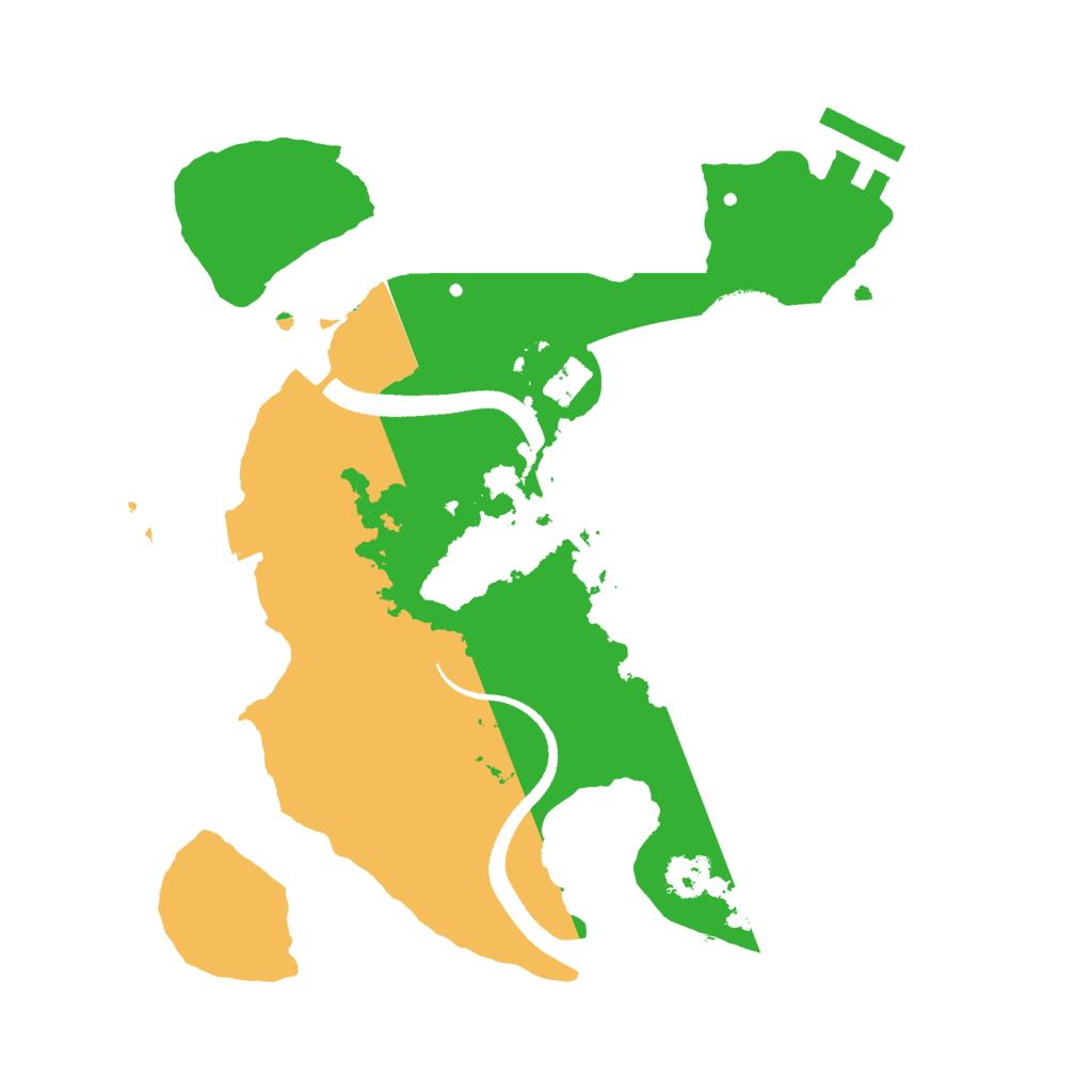 Biome Rust Map: Procedural Map, Size: 2500, Seed: 656421058