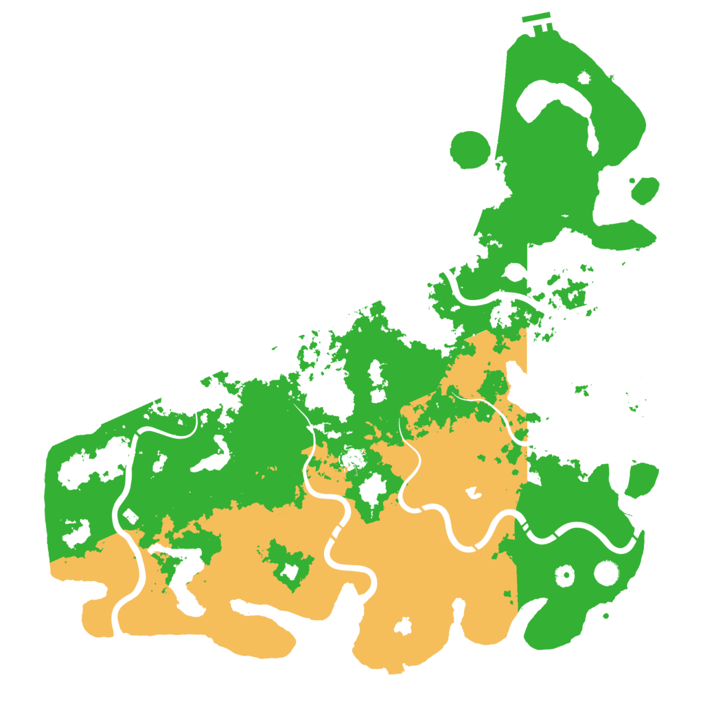 Biome Rust Map: Procedural Map, Size: 5000, Seed: 1336