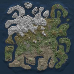 Thumbnail Rust Map: Procedural Map, Size: 5000, Seed: 1336, 16 Monuments