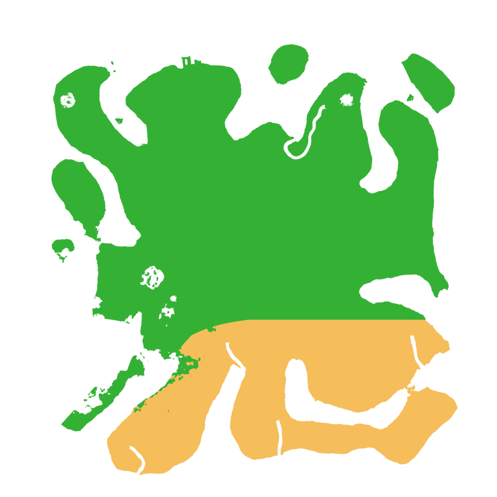 Biome Rust Map: Procedural Map, Size: 3500, Seed: 2022633195