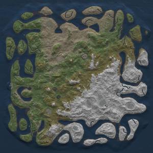 Thumbnail Rust Map: Procedural Map, Size: 6000, Seed: 1500, 15 Monuments