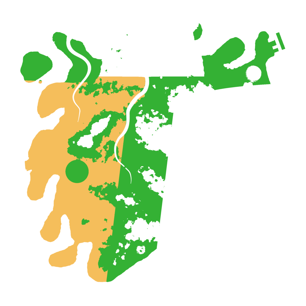 Biome Rust Map: Procedural Map, Size: 3500, Seed: 4576