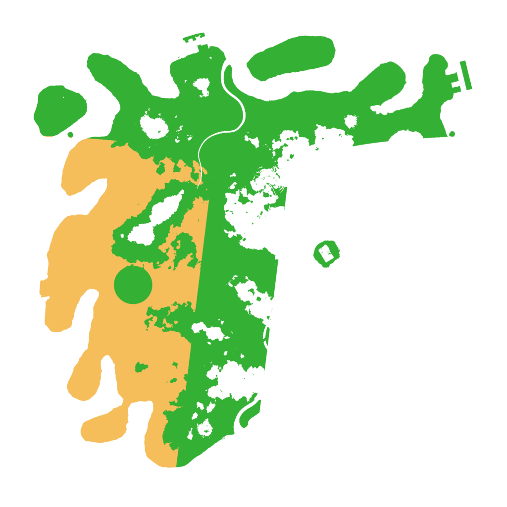 Biome Rust Map: Procedural Map, Size: 3500, Seed: 4576