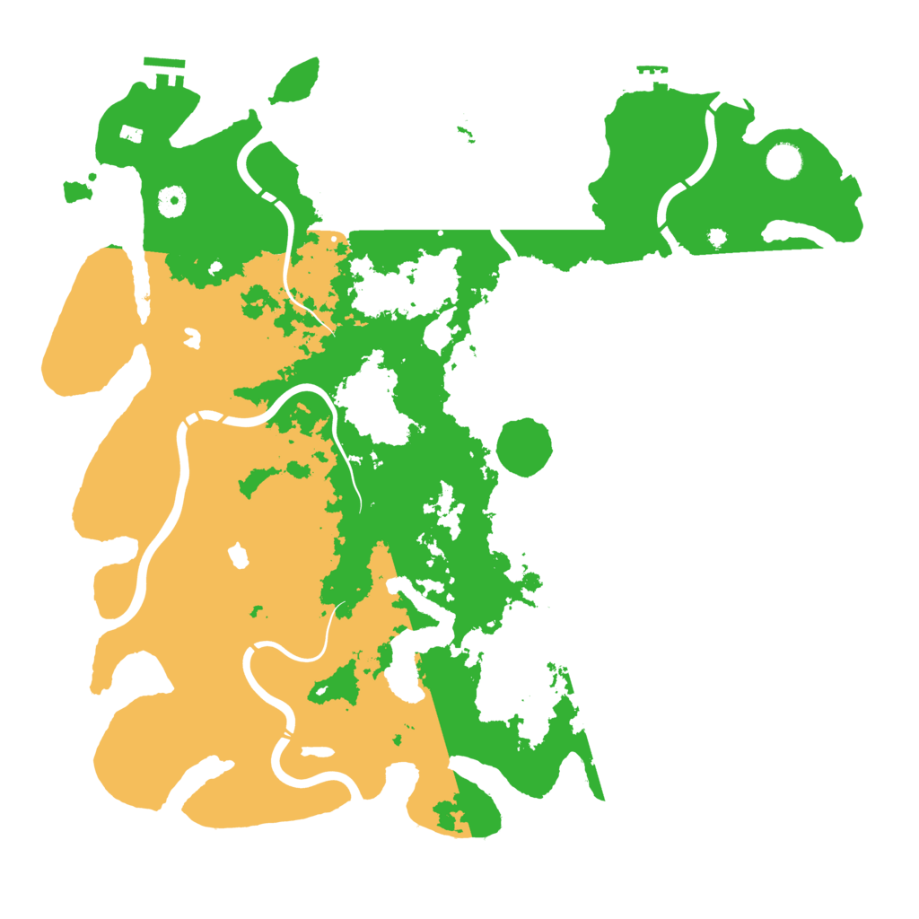 Biome Rust Map: Procedural Map, Size: 4500, Seed: 279595764