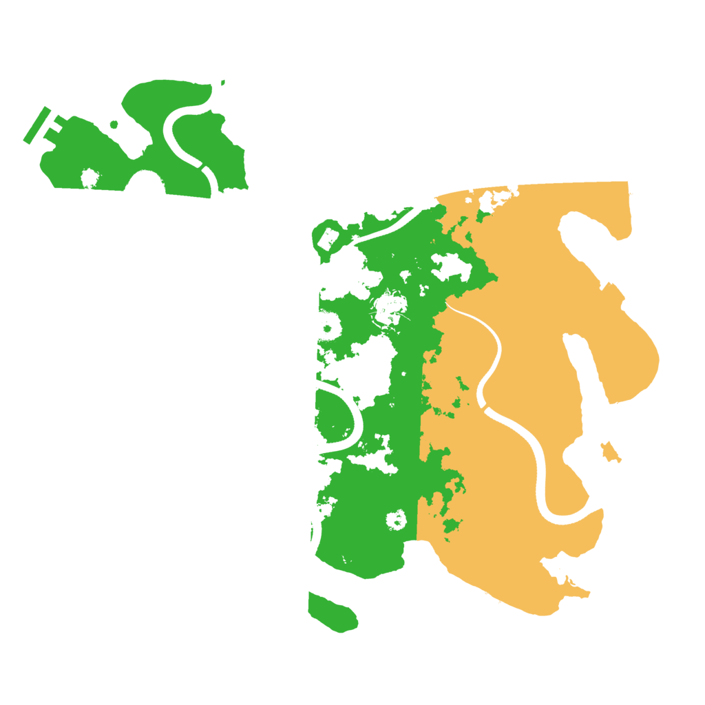 Biome Rust Map: Procedural Map, Size: 3500, Seed: 622605691
