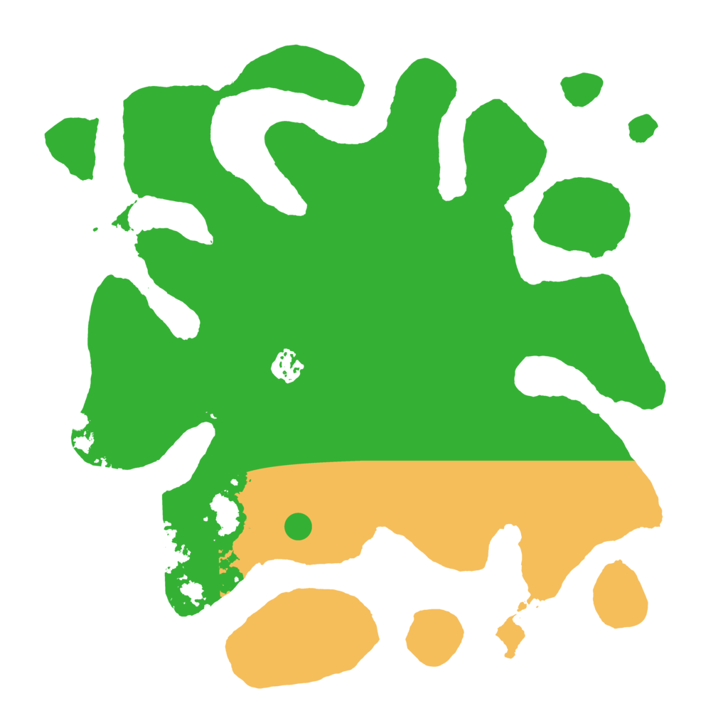 Biome Rust Map: Barren, Size: 3500, Seed: 881