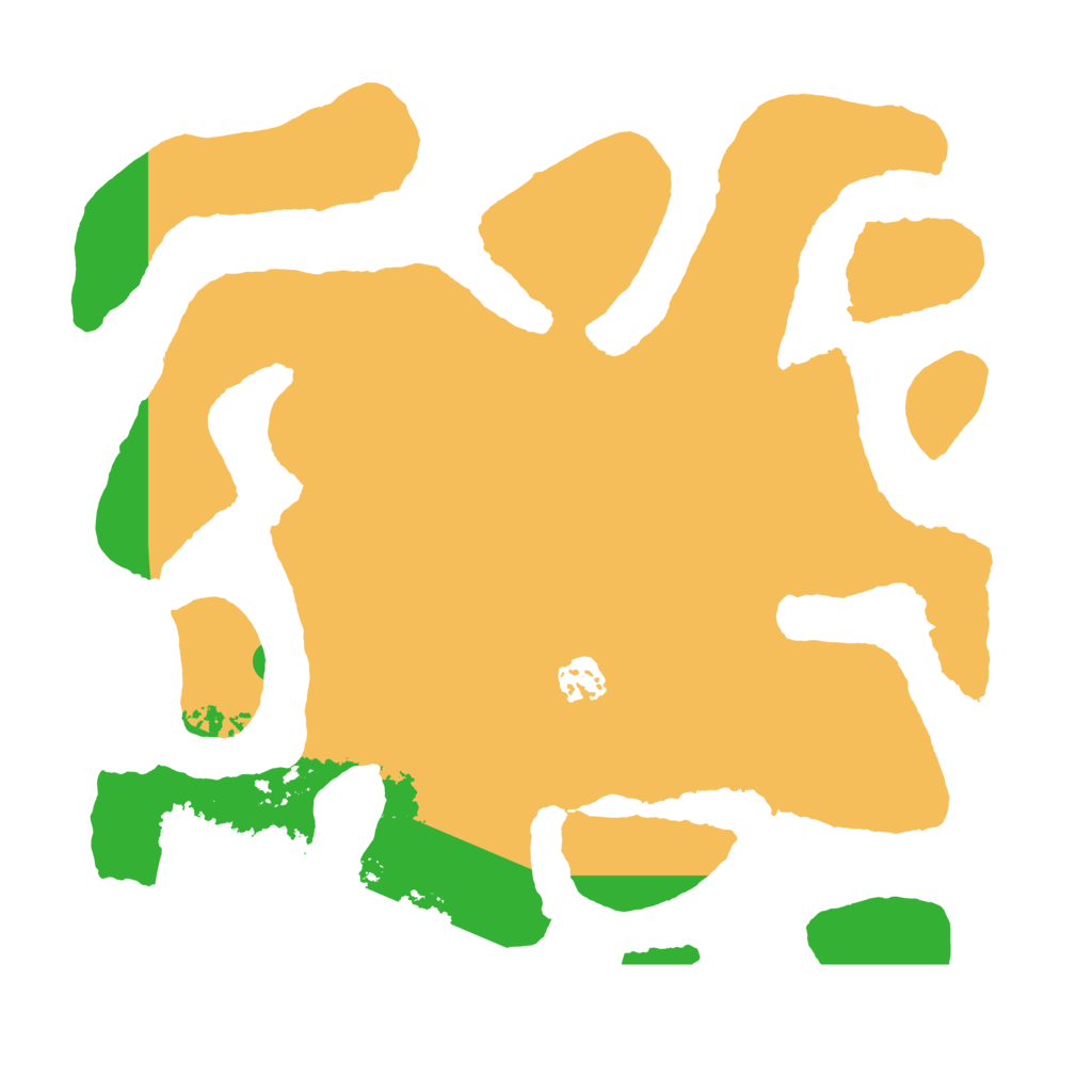 Biome Rust Map: Barren, Size: 3500, Seed: 128199762