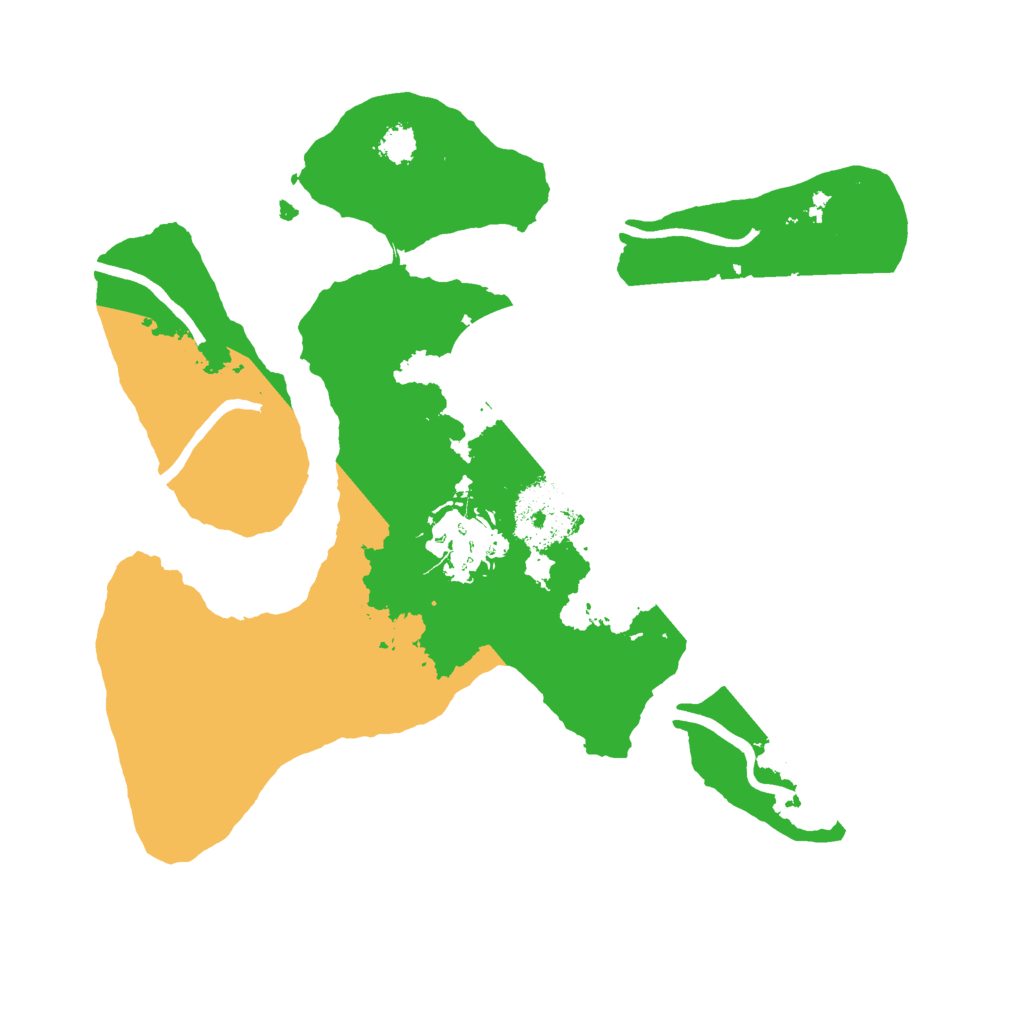 Biome Rust Map: Procedural Map, Size: 2500, Seed: 9632