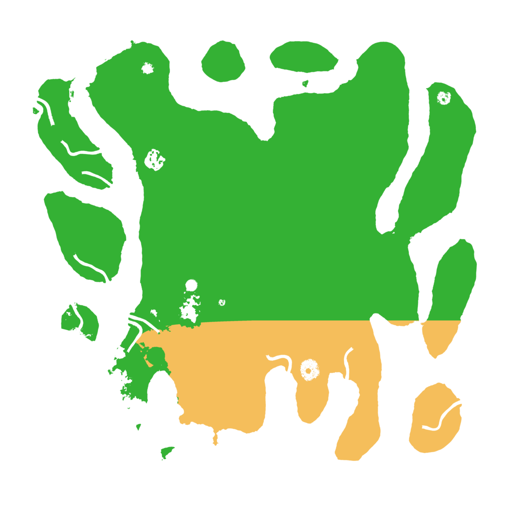 Biome Rust Map: Procedural Map, Size: 3800, Seed: 32198