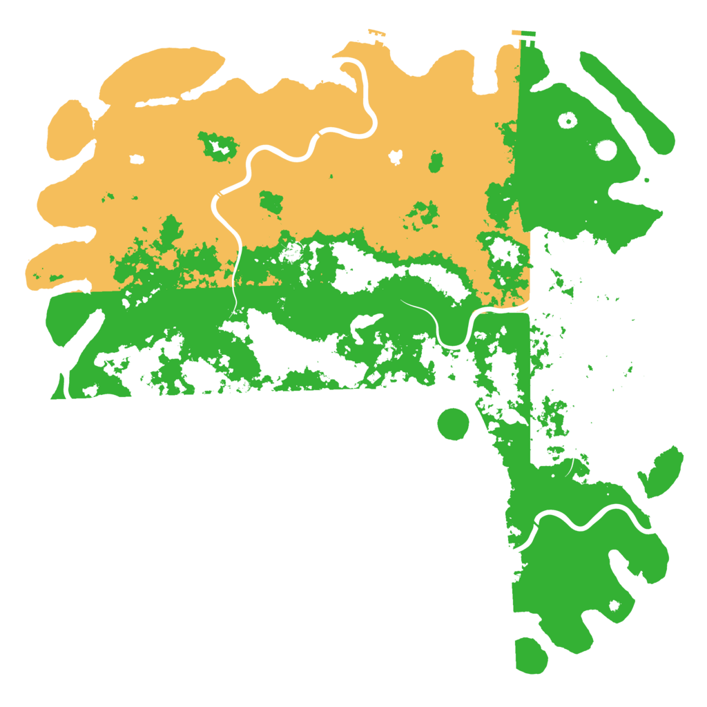 Biome Rust Map: Procedural Map, Size: 6000, Seed: 2006