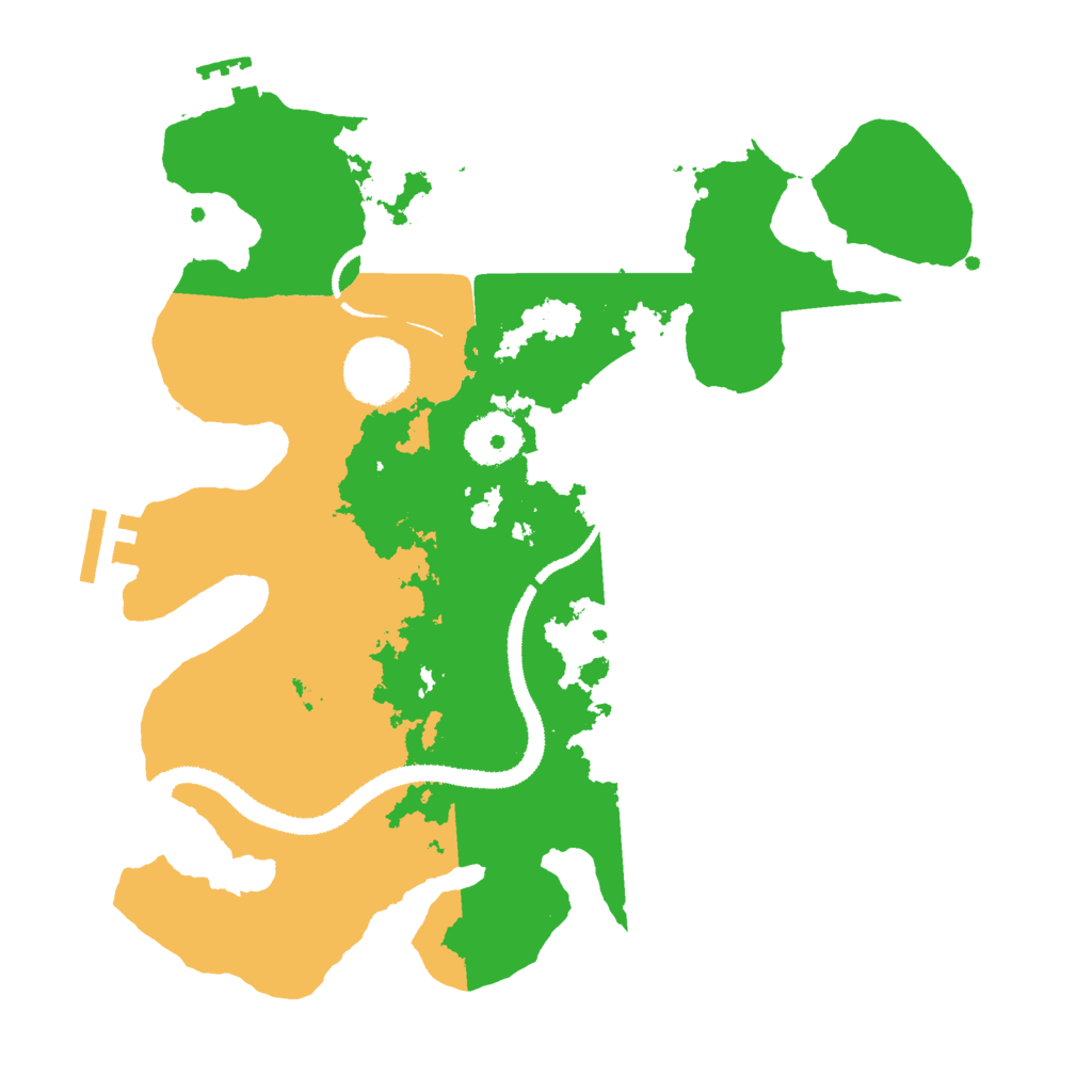 Biome Rust Map: Procedural Map, Size: 3000, Seed: 447276738