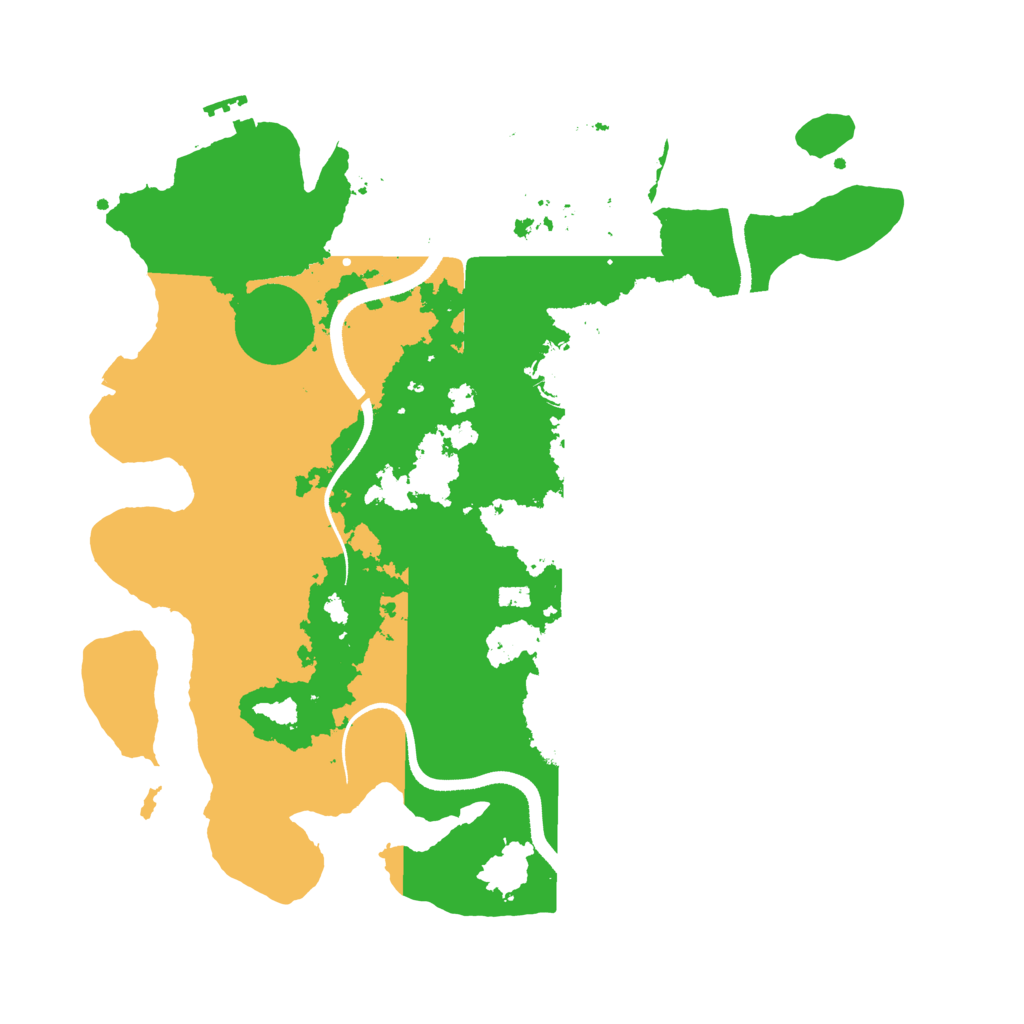Biome Rust Map: Procedural Map, Size: 3500, Seed: 364621793