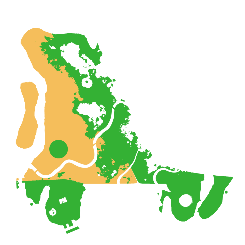 Biome Rust Map: Procedural Map, Size: 3500, Seed: 19901989